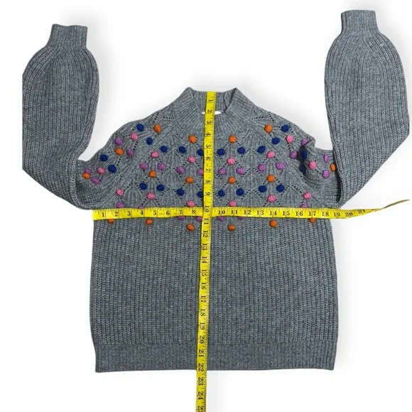 27 MILES MALIBU wool cashmere
Deana Popcorn Sweater Gray Multi Size XS - Picture 8 of 11
